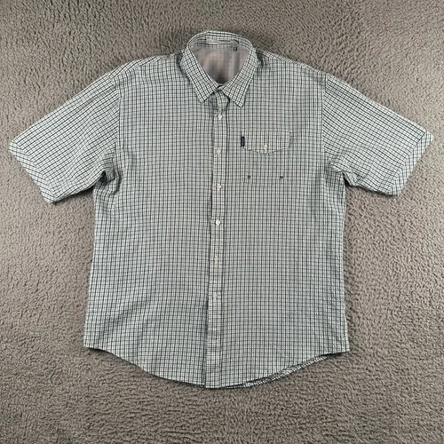 Criquet Shirt Mens 2XL Button Down Short Sleeve Seersucker Vented Golf Fishing - product listing photo