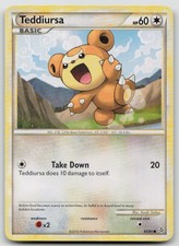 TEDDIURSA 65/95 COMMON HGSS UNLEASHED POKEMON NM/M