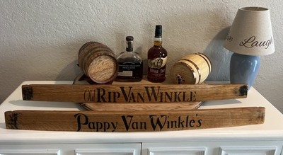 Pappy Van Winkle's & Old Rip Reclaimed Bourbon Barrel Stave - Set Of 2 Staves