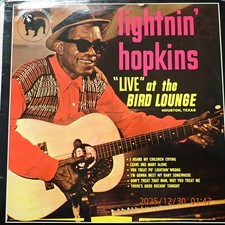 NM Lightnin' Hopkins Live At The Bird Lounge (Houston, Texas) Bulldog Records