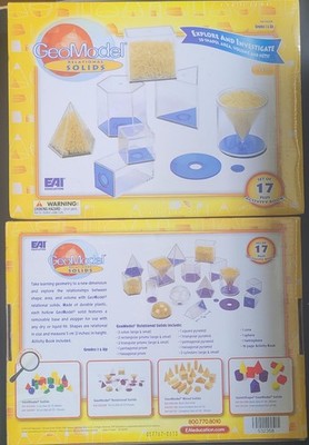 EAI Education GeoModel  Relational Geometric Solids: 5cm - Set of 17; N.I.B.