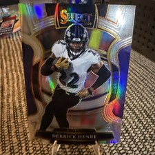 2025 Panini Select Derrick Henry Concourse Silver Prizm #60 Ravens