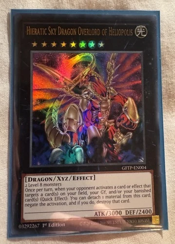 Hieratic Sky Dragon Overlord of Heliopolis GFTP-EN004 Ultra 1st YuGiOh Card NM