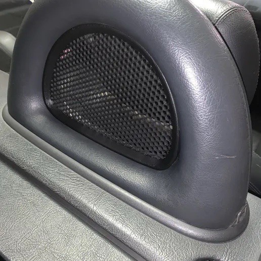 Grilles d'arceau de sécurité Mercedes SLK R170 lot de 2 caches plastique arrière noir