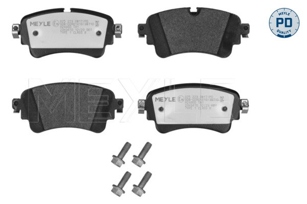 025 223 0817/PD MEYLE brake pad set, disc brake for Audi, VW