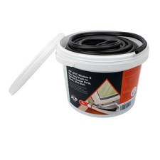 uPVC Window & Door Seal Gasket, Replacement Rubber Bubble Strip, Black, 30m, JCP