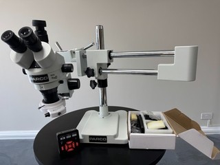Parco | PA 5F RB Simul Focal Trinocular Zoom Stereo Microscope Kit | 0.7X | 4.5X