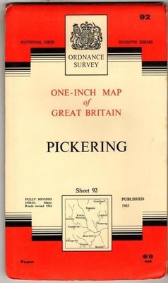 National Grid Seventh Series Sheet 92 Pickering : Ordnance Survey