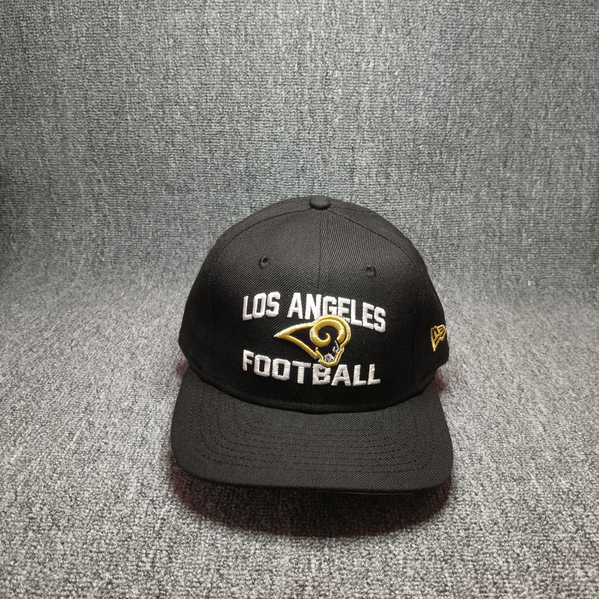 New Era Los Angeles Rams NFL Black Snapback Hat LOS ANGELES FOOTBALL
