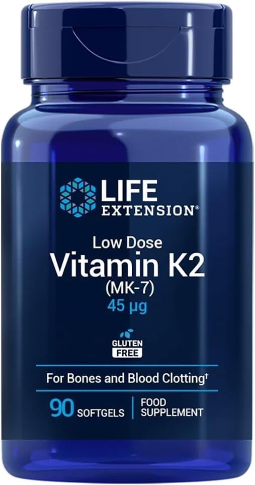 Vitamina K2 MK-7 45 mcg: 90 Capsule per Ossa di Ferro! Offerta - 1
