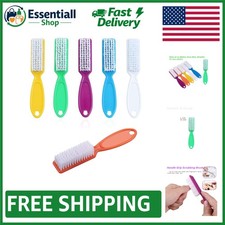 Flexible Bristle Nail Brushes with Easy Grip 6 Color Set for Home Use