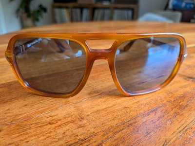 Persol 3328-S 96/56 Terra di Siena Sonnenbrille 58 19 Original Etui Made Italy