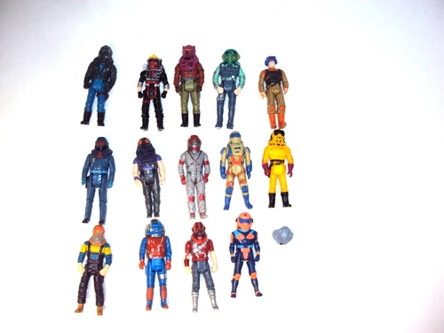 Lot of 14 Vintage 1980s Kenner M.A.S.K. Action Figures