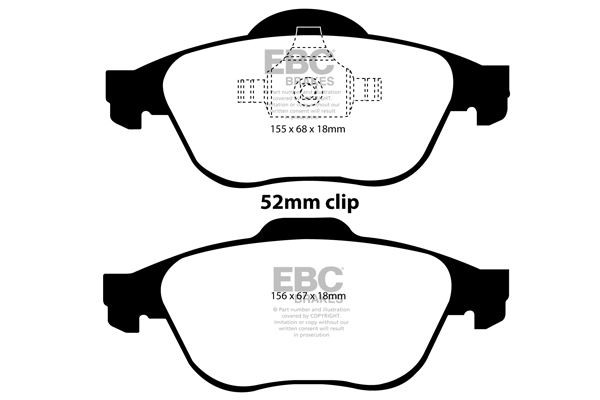 EBC DP1394 BRAKE PAD SET DISC BRAKE Front