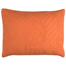 Solid Moroccan Fling Orange Sham by Rizzy Home - King Sham