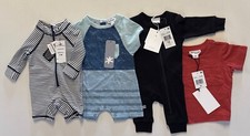 *Lot of 4 Baby Boy Cloths Bodysuits Firsts Miles the Label Splendid NB 3 Months