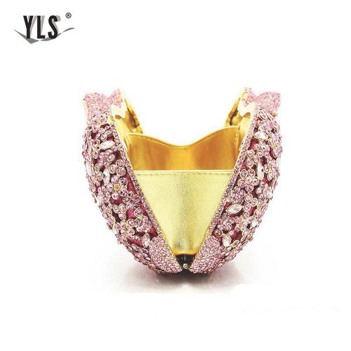 Conejo Mujeres Rosa Cristal Minaudiere Bolso de Noche Boda Fiesta Bolso de Mano - Imagen 15 de 27