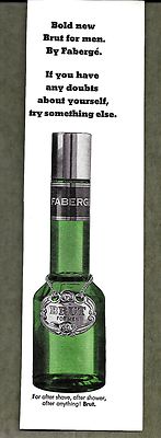 1970 VINTAGE  BRUT FOR MEN PRINT AD - AFTER SHAVE, AFTER SHOWER, AFTER ANYTHING