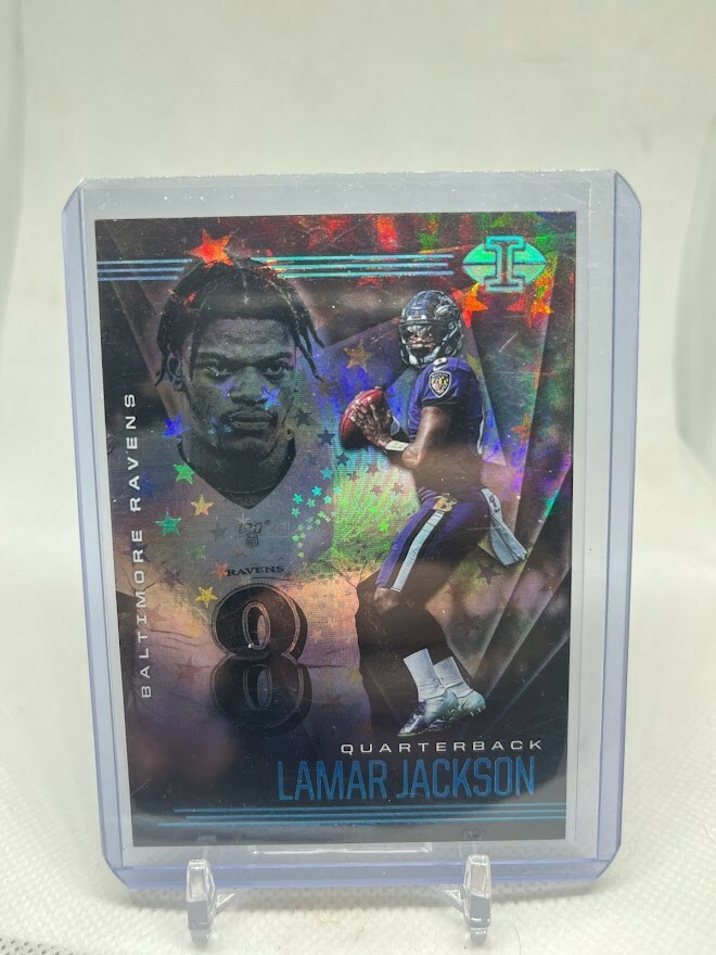 Lamar Jackson 2020 Panini Illusions Trophy Collection Starlight #3 