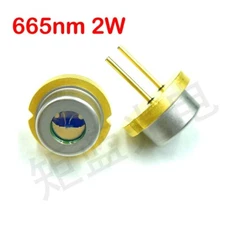 OpticsLD High Power TO-9mm Red 660nm 665nm 2W 2000mW Laser Diode /Single Emitter