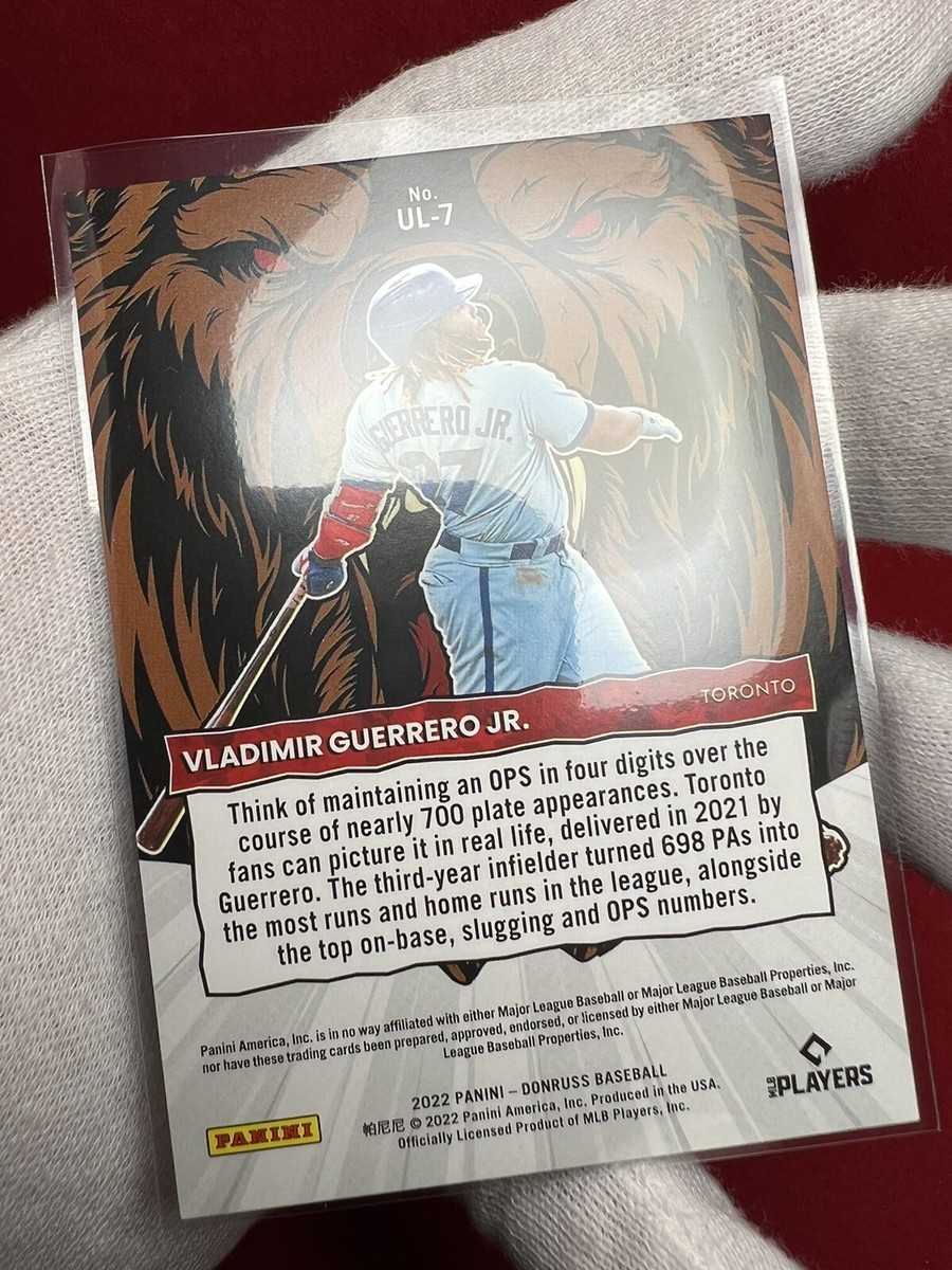 2022 Panini Donruss *Vladimir Guerrero Jr* Unleashed /999