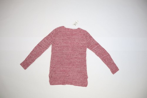 Style & Co Cotton V-Neck Tunic Sweater Autumn Berry Pink Long Sleeve Womens XS - Picture 3 of 8