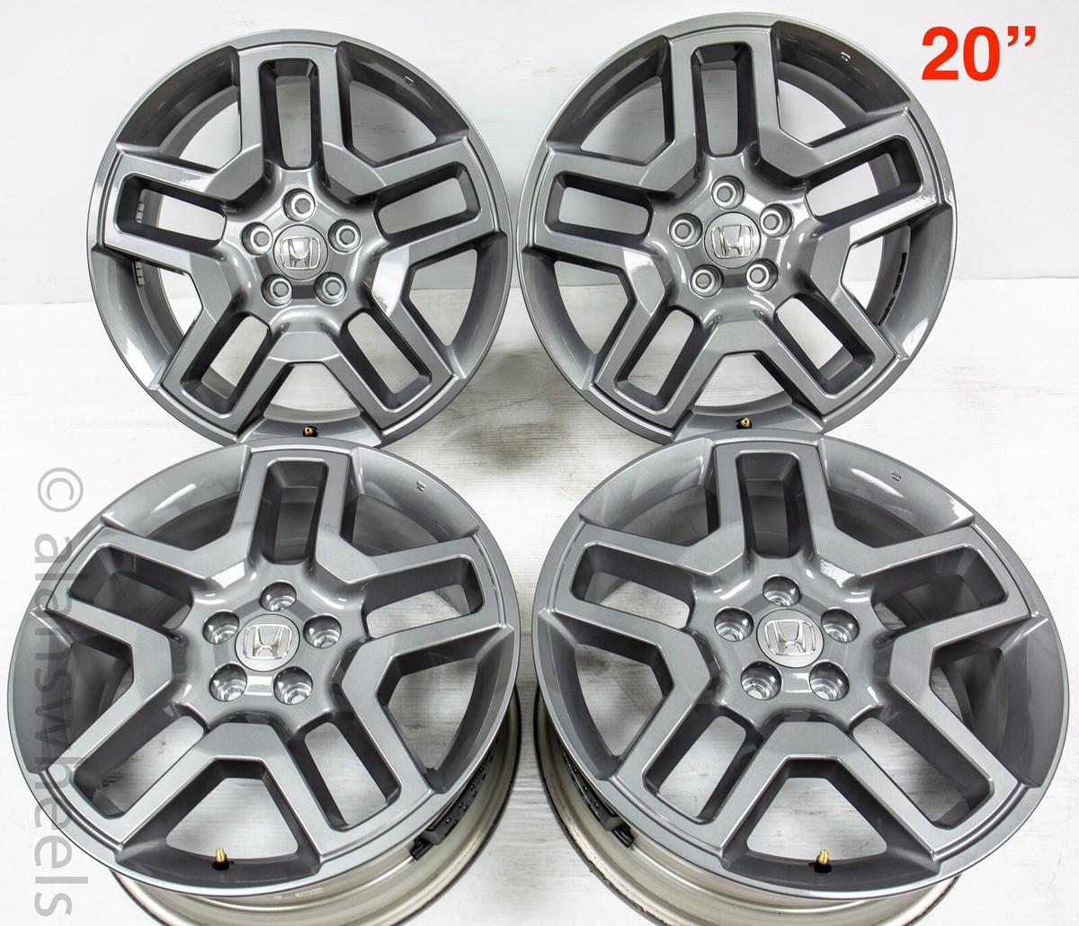 4 2024 Honda Passport 20” Dark Grey Factory OEM Wheels Rims 63708