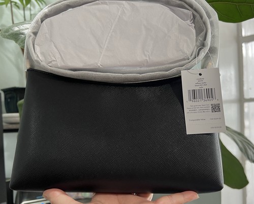 Bolso Bandolera Kate Spade Sadie Cremallera Cuero Negro KE594 - Imagen 4 de 10