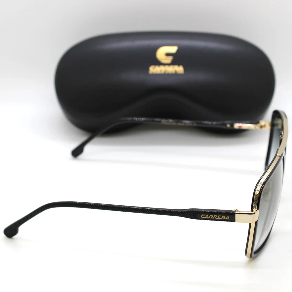 NEW Carrera 256/S Sunglasses Gold Black / Green Shaded Gold Mirror RHL Authentic - Image 3 of 4