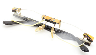PS Swopper 31 Vintage Natural Horn Frameless Spectacles 1-108 7063 Unisex