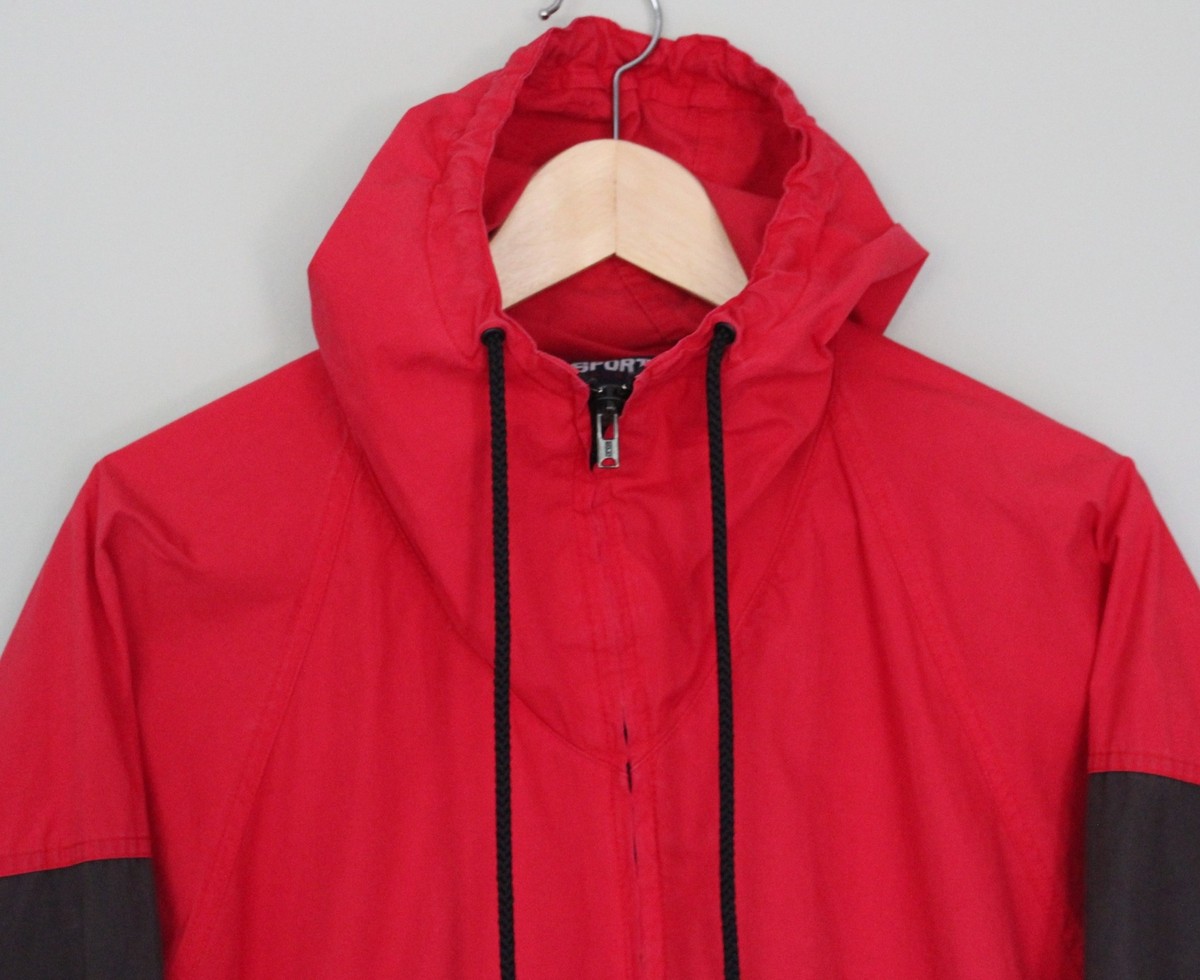 Vintage 90's POLO SPORT Ralph Lauren Logo Red Windbreaker Vintage 90's POLO SPORT Ralph Lauren Logo Red Windbreaker