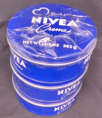 Nivea Cream Tin Lot Of 3 Collectable Heart Thank You Health Care Worker Limited