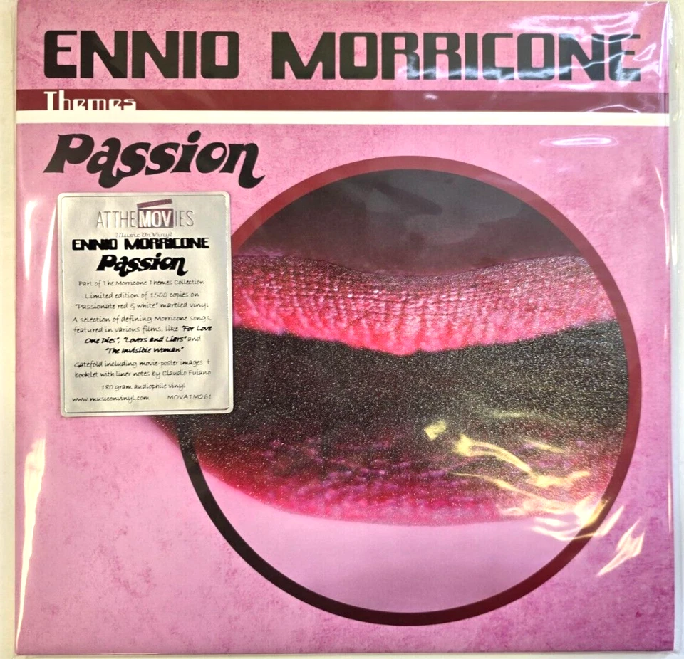 Ennio Morricone Passion LP Album vinyl record limited numbers 2 x Pink 180gram - Image 2 of 4