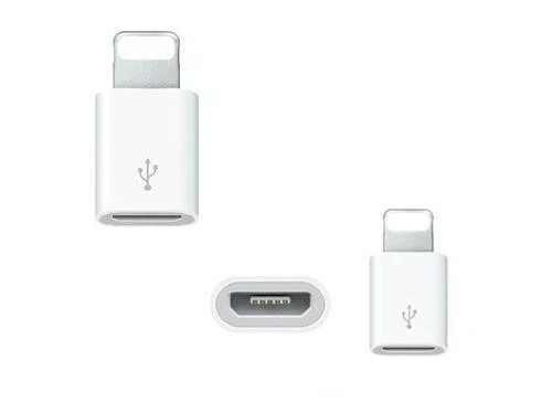 Micro USB to 8 Pin Adapter Compatible with iPhone X 11 12 Pro 6 7 8 iPod iPad - Image 3 of 4