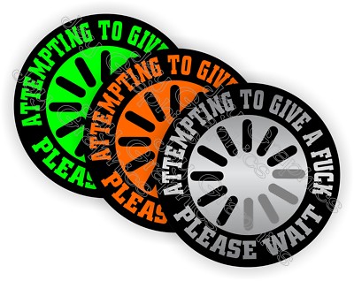 Funny GIVE A F**K Hard Hat Stickers | Foreman Laborer Helmet Decals Bad Ass USA