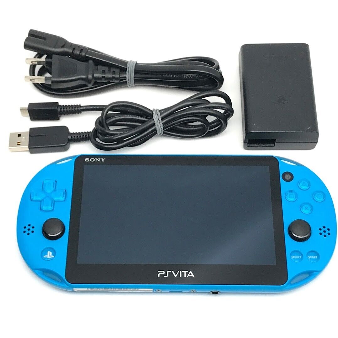 SONY PS Vita PCH-2000 Slim Aqua Blue Wi-Fi LCD w/ Charger SONY PS Vita PCH-2000 Slim Aqua Blue Wi-Fi LCD w/ Charger