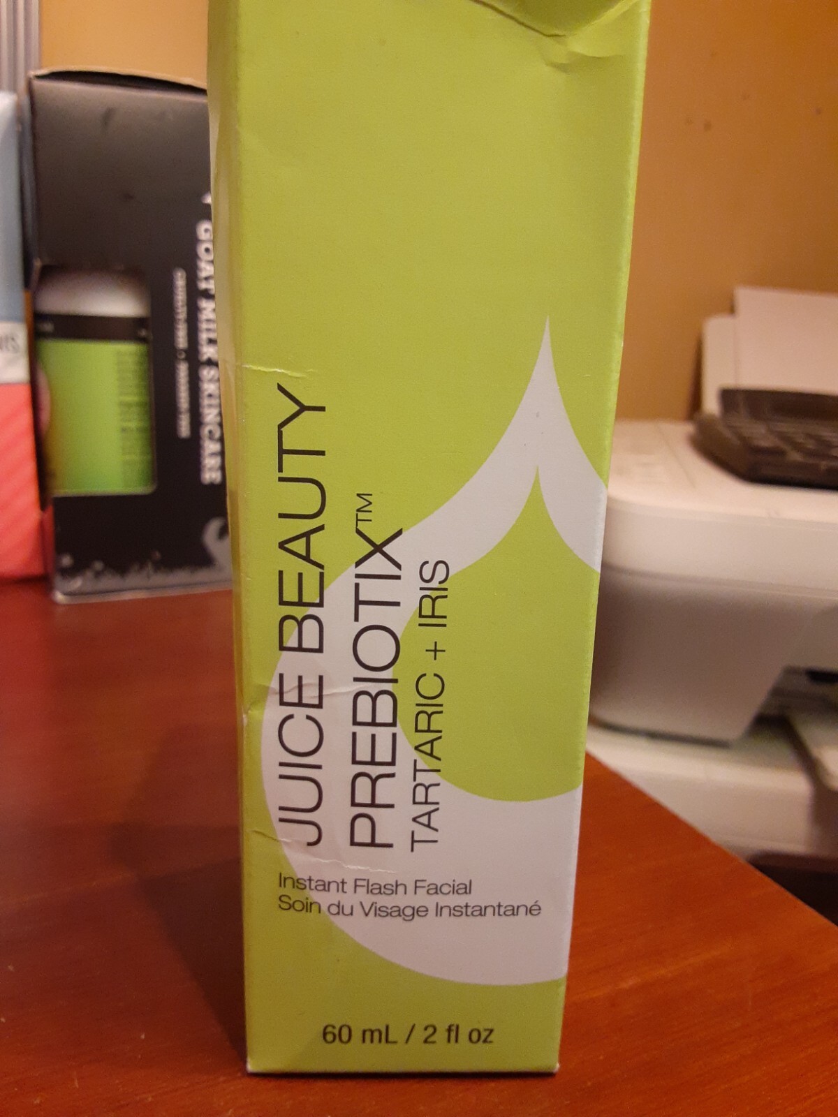 J2 Juice Beauty Prebiotix Instant Flash Facial Tartaric Iris 2 FL Oz