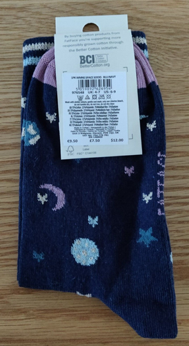 BNWT FAT FACE Ladies Space Socks One Size UK 4-7 - Picture 3 of 4