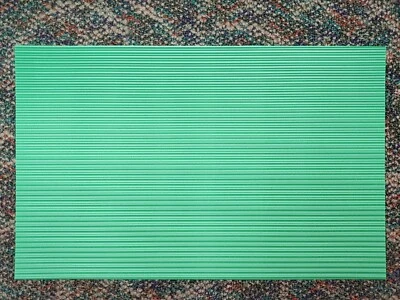 HANDLEY HOUSE Dollhouse Corrugated Roof Panel Green Plastic 1:12 Scale Roofing Miniature