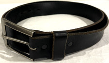 Chippewa C00183 Brown Leather Adjustable Belt Brass Buckle USA Men's 46"