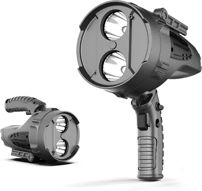 GOODSMANN Spotlight 2200 Lumen Rechargeable Handheld Spotlight with Spot & Flood