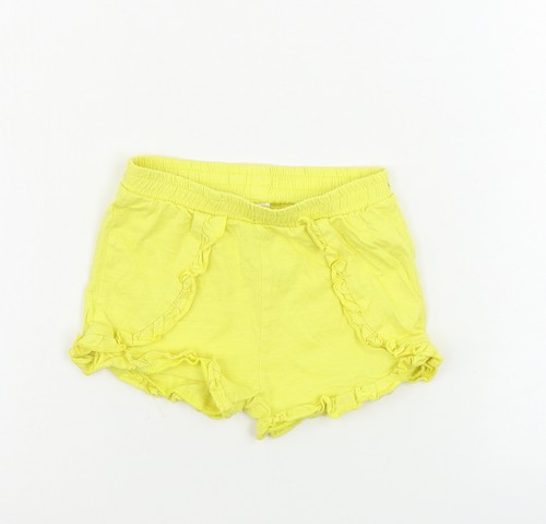 Matalan Girls Yellow Sweat Shorts Size 