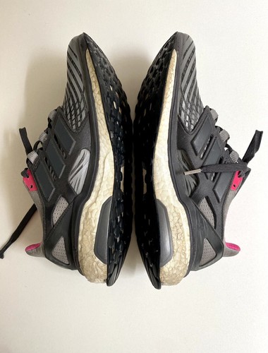 Adidas Womens Energy Boost BB3456 Pink Gray Running Shoes Sneakers Size 8 - Picture 5 of 12