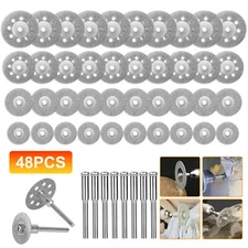 48x Diamond Cutting Wheel Die Grinder Metal Cut Off Disc For Dremel Rotary Tool