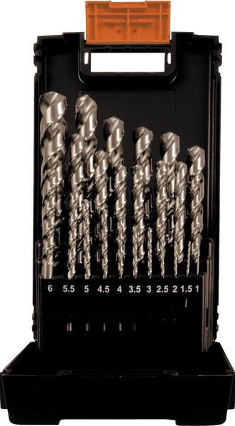 Projahn Spiralbohrer Set 25Tlg Hss-Co 5% Din 338 Typ S Speed 1-13 Mm 67385 Stahl-image
