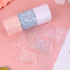 6cm 25 Yards DIY Flower Tulle Trim Sheer Ribbon Decor for Hair Bow Accessories