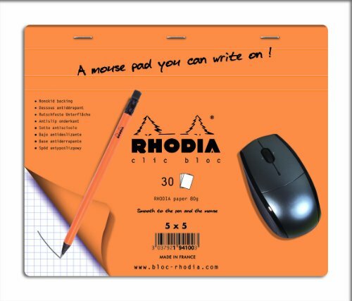 Tapis de Souris Rhodia Clic Bloc 19x23cm 30f 5x5 en Display de 30 Pieces (J1o)