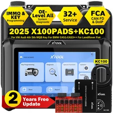 XTOOL X100 PADS+KC100 Car IMMO Key Programming Full Diagnostic Scanner FCA&CANFD