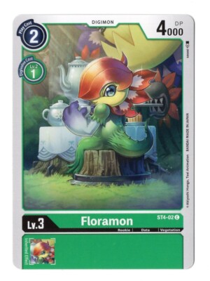 Digimon Card - (NM) Floramon ST4-02 - Bandai