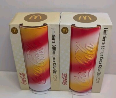 2 x McDonalds Coca Cola Gläser Crew Edition 2021 Mc Donalds 50 Jahre Neu Ovp